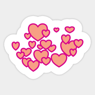 #Hearts are awesome Sticker